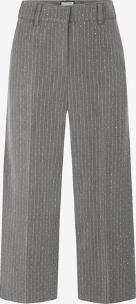 Seductive Nadelstreifenhose mit weitem Bein und Kristallen Carina