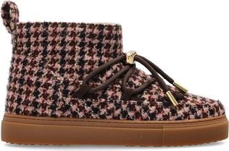 INUIKII Plaid Lage Sneeuwlaarzen - Dames - Winterlaarzen - Roze - 38 EU - Schoenen