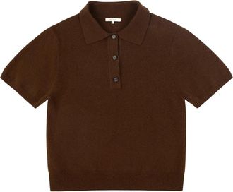 Entire studios Short Sleeve Knit Polo - Heren - Polos - Bruin - Xl/2Xl - Wol - Tops