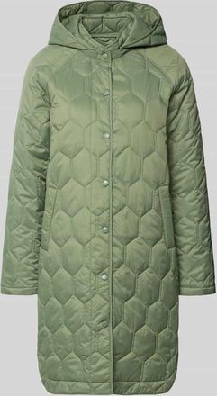 Cars Jeans Regular Fit Mantel in Stepp-Optik Modell Solene in Oliv, Gr&ouml;&szlig;e XXL