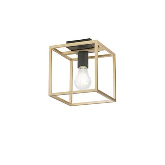 Luce-Ambiente-Design Kimera Ceiling Light in Black and Gold Metal 1 Light