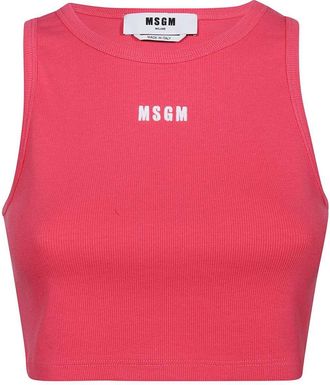 Msgm Ribbed Tank Top