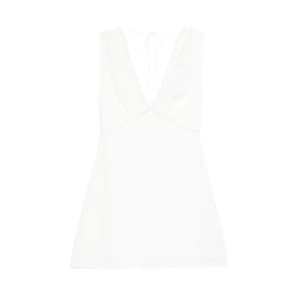 Faithfull The Brand Short Dresses, female, White, S, Luna Mini Juwhi