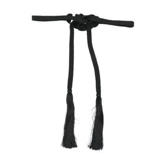 Forte_Forte Belts, female, Black, Size: ONE SIZE Braided Rope Belt