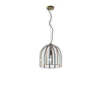 Netlighting Chester Dome Ceiling Pendant Brass E27 in Gold