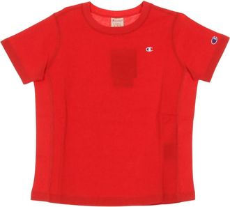 Champion Crewneck Tee Hire - Dames - Sportshirts - Rood - XS - Fitness