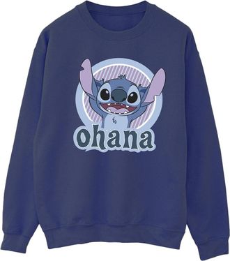 Disney Dames/Dames Lilo And Stitch Ohana Cirkel Sweatshirt (Marineblauw)
