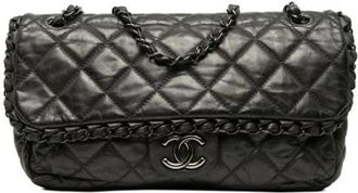 Chanel Pre-owned Vintage Shoulder Bag - Dames - Vintage Schoudertas - Grijs - ONE Size - Leer - Vintage