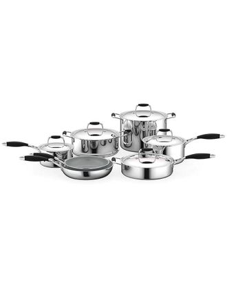 Nutrichef 12pc Clad Cookware Set