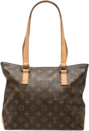 Louis Vuitton Pre-owned Monogram Cabas Piano - Dames - Vintage Shopper - Bruin - ONE Size - Leer - Vintage