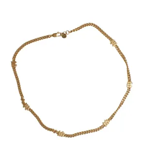 Palm Angels Small PA Thin Chain Necklace - female - Palm Angels - Necklaces - Yellow - ONE SIZE - Accessories