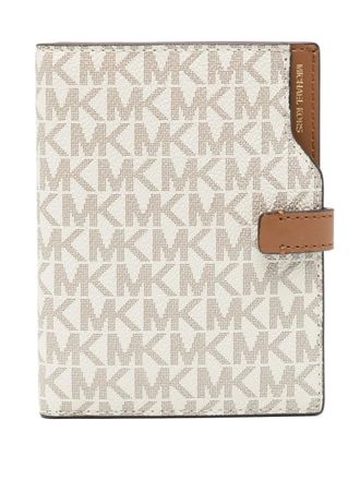 Michael Kors Jet Set passport wallet - women - Fabric - One Size - White