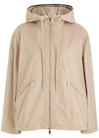 Moncler Cassiopea Hooded Shell Jacket - Beige - 1 (UK 10 / S)