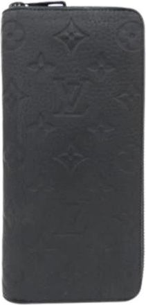 Louis Vuitton Pre-owned Long Wallet (bi-fold) - Heren - Vintage Accessoires - Zwart - ONE Size - Leer - Vintage