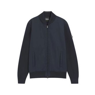 HUGO BOSS Sweatshirts & Hoodies - Heren - Vesten met rits - Blauw - L - Hoodies & sweatvesten