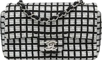 Chanel Borsa a tracolla Pre-owned Mini Rectangular Classic Ribbon Tweed Double Flap - - Pre-owned - Donna - Bianco - ONE SIZE