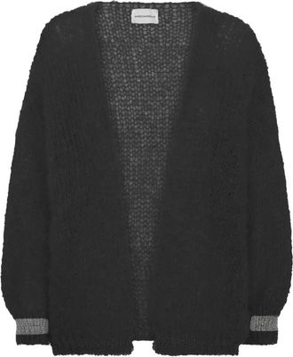 Americandreams Olivia Mohair Cardigan - Dames - Vesten - Zwart - S - Wol - Truien & Vesten