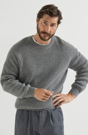Brunello Cucinelli Cashmere sweater in Dark Grey at Nordstrom, Size 58 It
