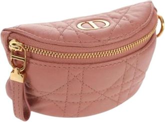 Dior Pre-owned Vintage Pouch - Dames - Vintage Heuptassen - Roze - ONE Size - Leer - Vintage