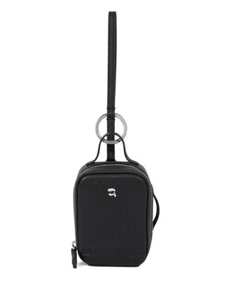 Karl Lagerfeld Ikon suitcase charm - women - Polyurethane - One Size - Black