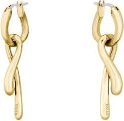 BOSS Ribbon-style earrings in a gold-tone effect