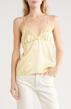 Vigoss Satin Camisole in Butter Yellow at Nordstrom Rack, Size Medium