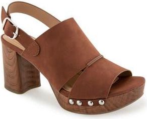 Kenneth Cole Reaction Rehoboth Platform Mule Sandal in Luggage at Nordstrom Rack, Size 8.5
