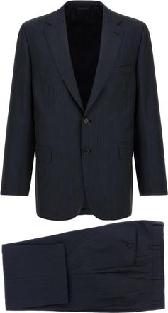 Brioni Brunico Pak - Heren - Business pakken - Blauw - XL - Wol - Kostuums