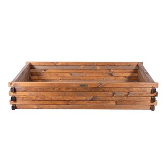 OEM Bancal De Madera 120x80x24cm Greenspot - Bancal De Jard&iacute;n Elevado Para Hierbas, Flores Y Verduras - Jardinera De Madera Impregnada - Madera Palisandro