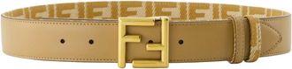 Fendi Belts, female, Brown, Size: 75 CM Reversible FF Belt Brown