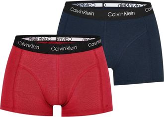 Calvin Klein Heren Ondergoed (Set van 2) (Marine, Rood)