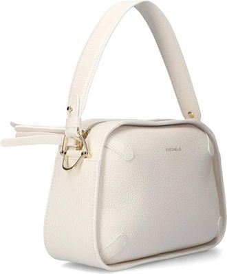 Coccinelle Tassen, Dames, Wit, ONE Size, Elegante Witte Schoudertas