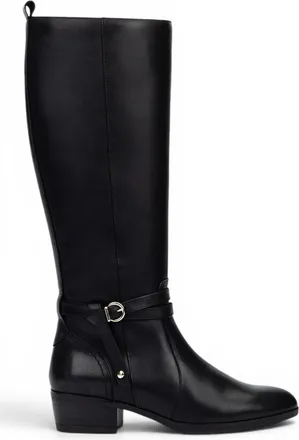 Pikolinos Pikolinos Womens Knee High Tall Black Leather Boots - Daroca