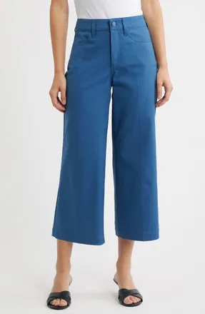NYDJ Daisy Crop Wide Leg Pants in Indigo Melody at Nordstrom, Size 18