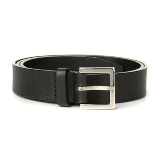 Orciani Belts, male, Black, Size: 90 CM Classic Leather Belt with Polished Buckle