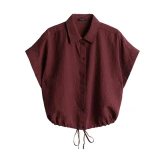 OPUS Flaneta - Dames - Blouses & Shirts - Rood - Maat: M Viscose