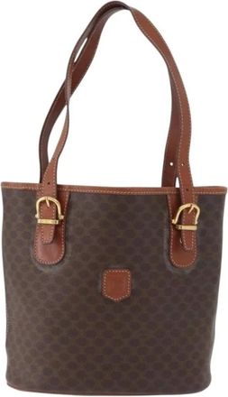 Celine Pre-owned Bucket Bags, female, Brown, Size: ONE SIZE Pre-owned Vintage Monogram Tote Bag