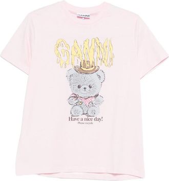Ganni T Shirt Rosa-Donna