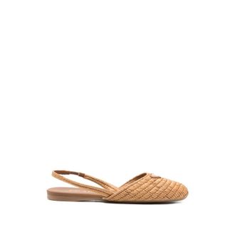 Prada Ballerinas, female, Brown, Size: 8 US Flat shoes