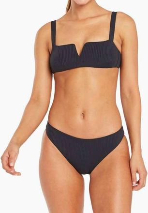 Vitamin A Kaya Bikini Top In Black Ecolux