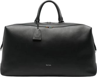 Paul Smith Tassen, Heren, Zwart, ONE Size, Leer, Leren Holdall