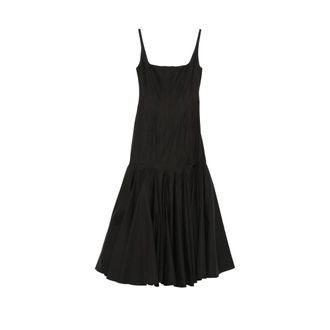 Jacquemus La Agave Pleated Midi Dress