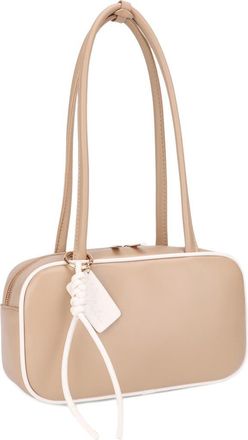 Mali + Lili Eko Vegan Leather Shoulder Bag in Camel Bone at Nordstrom