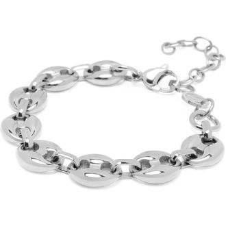 Nialaya Silver Mariner Link Bracelet at Nordstrom, Size X-Small