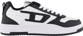Diesel Schoenen, Heren, Zwart, 44 EU, Leer, S-Ukiyo V2 LOW Sneakers