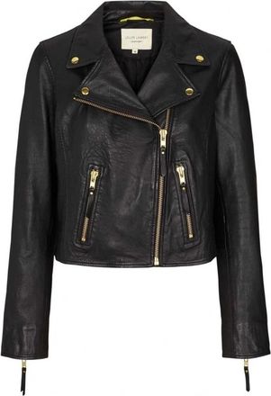Lollys Laundry Madison Jacket - Dames - Leren en Su&egrave;de Jassen - Zwart - XL - Leer - Jassen