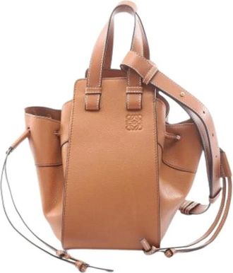 Loewe Pre-owned Hammock Handbag - Dames - Vintage Tas - Bruin - ONE Size - Leer - Vintage