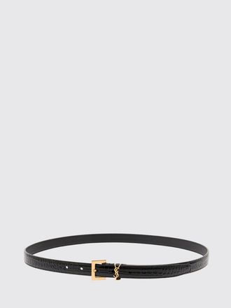 Saint Laurent Cintura Cassandre in pelle stampa cocco