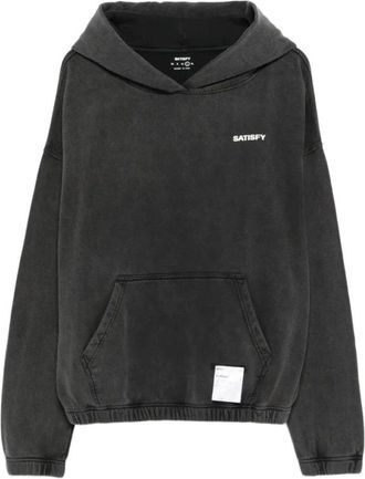 SATISFY Soft Cell Hoodie - Heren - Hoodies - Grijs - S - Katoen - Hoodies & sweatvesten