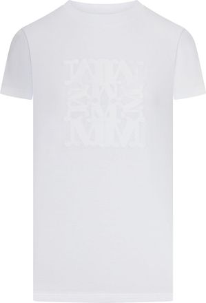 Max Mara JERSEY T-SHIRT WITH EMBROIDERED LOGO - Max Mara - Woman